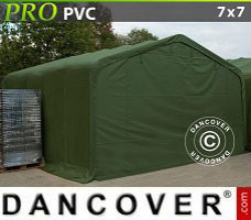 Tente abri 7x7x3,8m PVC, Vert