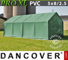 Tente abri 5x8x2,5x3,3m, PVC, Vert