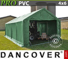 Tente abri 4x6x2x3,1m, PVC, Vert