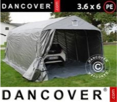 Tente abri 3,6x6x2,68m PE, avec couverture de sol