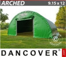 Tente abri 9,15x12x4,5m, PVC Vert